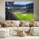 Tottenham Hotspur Stadium Canvas Print, Match Day Triple