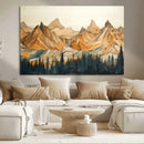 Rustic Wood Mountain Wall Art Print | Triptych Giclee Print by MyGreatCanvas | Canvas Wall Art Prints | Photo Prints & Wall Decor