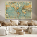 Push Pin World Map Canvas Print – Travel Tracker Wall Art by MyGreatCanvas | Canvas Wall Art Prints | Photo Prints & Wall Decor