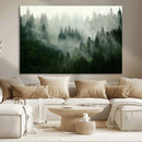 Misty Forest Wall Art – Tranquil Green Woodland Canvas by MyGreatCanvas | Canvas Wall Art Prints | Photo Prints & Wall Decor