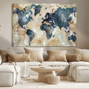 World Map Canvas Print – Framed Wall Art for Couples, by MyGreatCanvas | Canvas Wall Art Prints | Photo Prints & Wall Decor