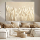 Grass Wall Art Print - Elegant Neutral Decor for Living