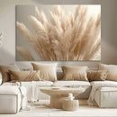 Pampas Grass Canvas Wall Art - Elegant Neutral Decor for