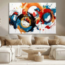 Abstract Wall Art, Rings Wall Art Canvas Print
