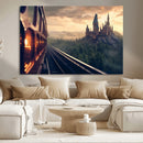 Harry Castle Wall Art Canvas Print, Wizard School Wall Art