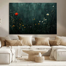 Wildflower Field Framed Wall Art, Vintage Botanical