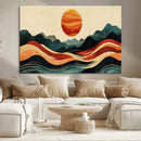 Mountain Triptych Wall Art Canvas Print – Western Nature