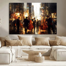Abstract Jazz Art Wall Art Canvas Print – Colorful Musical