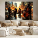 Jazz Wall Art Canvas Print – Colorful Musical Instrument