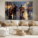 Afro Abstract Jazz Music Wall Art Canvas Print – Colorful