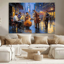 Colorful Jazz Wall Art - African American Music Canvas Print