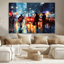 African American Jazz Canvas Wall Art Print – Abstract Music