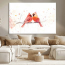 Cardinal Bird Canvas Wall Art - Male and Female Cardinal by MyGreatCanvas | Canvas Wall Art Prints | Photo Prints & Wall Decor