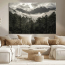 Moody Forest Wall Art – Framed Mountain Fog Canvas Artwork, by MyGreatCanvas | Canvas Wall Art Prints | Photo Prints & Wall Decor