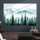 Pine Forest Wall Art Canvas Print – Misty Mountains Foggy by MyGreatCanvas | Canvas Wall Art Prints | Photo Prints & Wall Decor