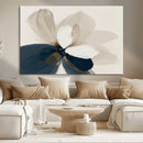 Minimal Flower Wall Art Canvas Print – Framed Beige Bloom by MyGreatCanvas | Canvas Wall Art Prints | Photo Prints & Wall Decor