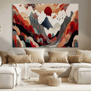 Abstract Mountain Wall Art Canvas Print – Vibrant Stylized by MyGreatCanvas | Canvas Wall Art Prints | Photo Prints & Wall Decor