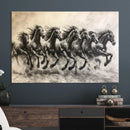 Galloping Horses Wall Art Canvas Print – Framed Wild