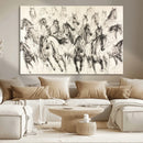Abstract Horse Wall Art Canvas Print – Framed Horse Sketch by MyGreatCanvas | Canvas Wall Art Prints | Photo Prints & Wall Decor