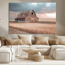 Rustic Barn Wall Art Canvas Print – Framed Wheat Field Scene by MyGreatCanvas | Canvas Wall Art Prints | Photo Prints & Wall Decor