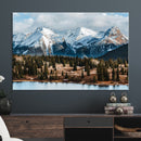 Grand Teton Park Wall Art Canvas Print – Framed Alpine Lake