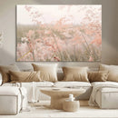 Pastel Grasses Wall Art Canvas Print – Framed Soft Meadow
