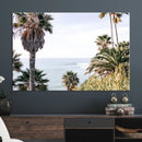 Coastal Palm Trees Wall Art Canvas Print – Framed Ocean