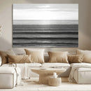 Monochrome Ocean Wall Art Canvas Print – Framed Moody Ocean by MyGreatCanvas | Canvas Wall Art Prints | Photo Prints & Wall Decor