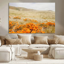 Golden Wildflowers Wall Art Canvas Print – Framed Hills by MyGreatCanvas | Canvas Wall Art Prints | Photo Prints & Wall Decor