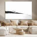 Black White Beach Wall Art Canvas Print – Framed Palm Trees by MyGreatCanvas | Canvas Wall Art Prints | Photo Prints & Wall Decor
