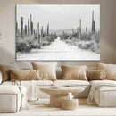 Winter Wall Art Canvas Print – Framed Cactus Path Art by MyGreatCanvas | Canvas Wall Art Prints | Photo Prints & Wall Decor