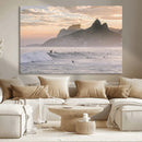 Sunset Surfing Wall Art Canvas Print – Framed Misty by MyGreatCanvas | Canvas Wall Art Prints | Photo Prints & Wall Decor