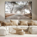 Cypress Tunnel Wall Art Canvas Print – Framed Misty Road Art by MyGreatCanvas | Canvas Wall Art Prints | Photo Prints & Wall Decor