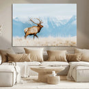 Mountain Elk Wall Art Canvas Print – Framed Rustic Wildlife by MyGreatCanvas | Canvas Wall Art Prints | Photo Prints & Wall Decor