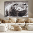 Grizzly Bear Wall Art Canvas Print – Framed Rustic Lodge Art by MyGreatCanvas | Canvas Wall Art Prints | Photo Prints & Wall Decor