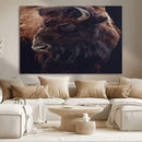 Bison Wall Art Canvas Print – Framed Western Decor Art by MyGreatCanvas | Canvas Wall Art Prints | Photo Prints & Wall Decor