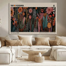 Modern Japanese Wall Art Canvas Print – Framed Abstract