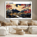 Modern Mount Fuji Wall Art Canvas Print – Framed Abstract
