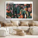 Modern Japanese Wall Art Canvas Print – Framed Abstract