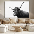 Longhorn Photography Wall Art Canvas Print – Framed Western by MyGreatCanvas | Canvas Wall Art Prints | Photo Prints & Wall Decor