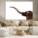 Longhorn Wall Art Canvas Print – Framed Western Cow Texas by MyGreatCanvas | Canvas Wall Art Prints | Photo Prints & Wall Decor