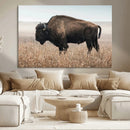 Rustic Bison Decor Wall Art Canvas Print – Framed Buffalo by MyGreatCanvas | Canvas Wall Art Prints | Photo Prints & Wall Decor