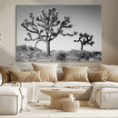 Joshua Tree Wall Art Canvas Print, Framed Monochrome Desert by MyGreatCanvas | Canvas Wall Art Prints | Photo Prints & Wall Decor