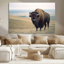 Bison Wall Art Canvas Print – Framed Buffalo American Bison