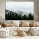 Misty Mountains Wall Art Canvas Print – Framed Foggy Forest by MyGreatCanvas | Canvas Wall Art Prints | Photo Prints & Wall Decor