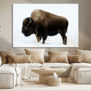 Bison Wall Art Canvas Print – Framed Western Wildlife