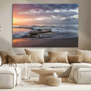 Ocean Sunset Wall Art Canvas Print – Framed Serene Coastal by MyGreatCanvas | Canvas Wall Art Prints | Photo Prints & Wall Decor