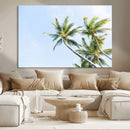 Palm Trees Wall Art Canvas Print – Framed Tropical Coastal