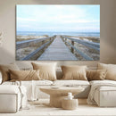 Beach Boardwalk Wall Art Canvas Print – Framed Coastal by MyGreatCanvas | Canvas Wall Art Prints | Photo Prints & Wall Decor
