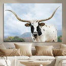 Texas Longhorn Wall Art Canvas Print – Framed Western Rustic by MyGreatCanvas | Canvas Wall Art Prints | Photo Prints & Wall Decor
